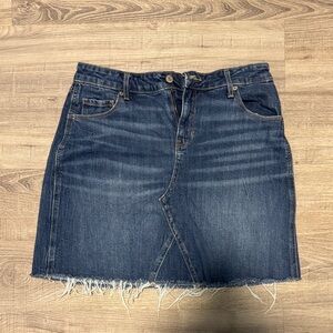 Old Navy Dark Blue Denim Mini Skirt